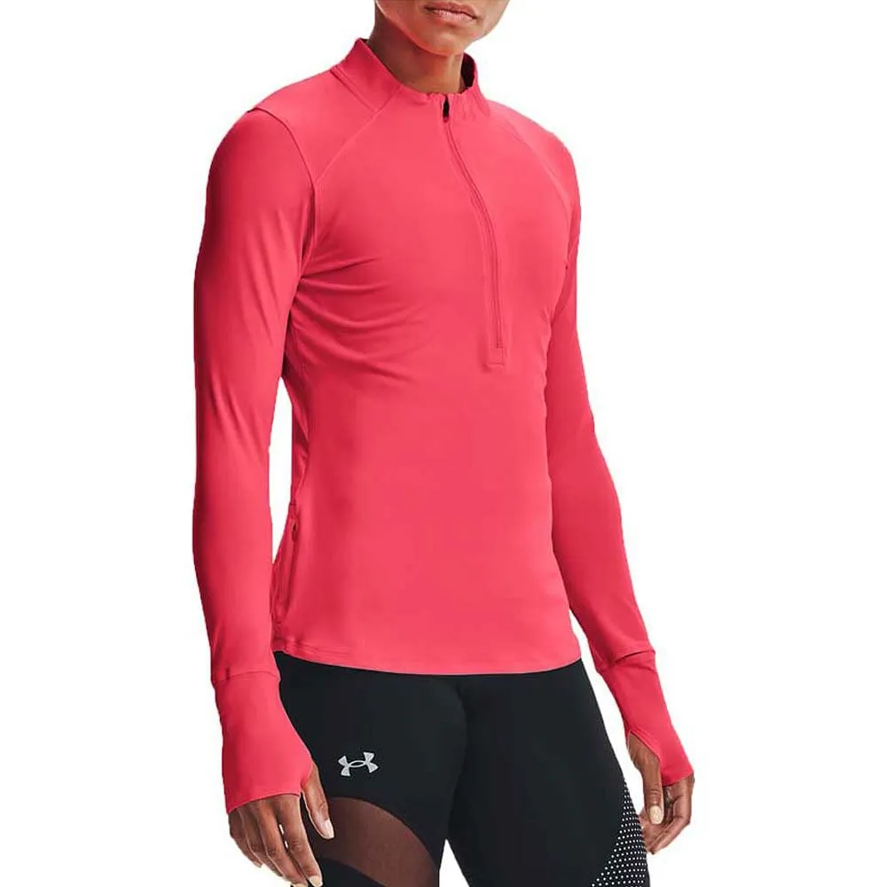      UNDER ARMOUR MAGLIA MANICA LUNGA MEZZA ZIP QUALIFIER RUN 2.0 DONNA  